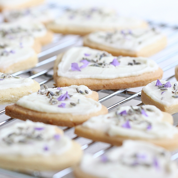 Lavender shortbread